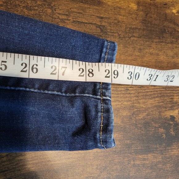 Levi's Jeans Size 28 Mile High Super Skinny Stretch Dark Wash Denim Western - Picture 10 of 11